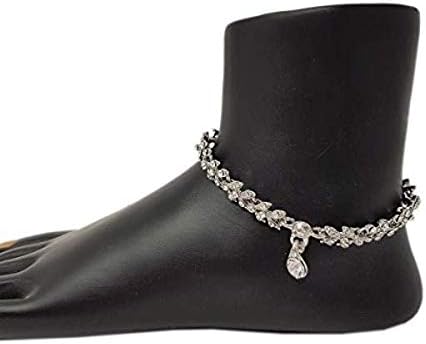 Shiny Stone Payal Anklet Indian Foot Jewellery Bollywood Kundan Feet Chain Women Ankle Chain Party wear -Model-7009
