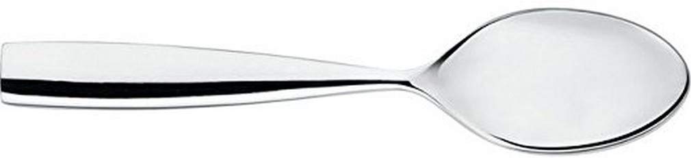 Alessi MW03/9 Dressed mocha coffee spoon in 18/10 stainless steel mirror polished with relief decoration, Set of 6