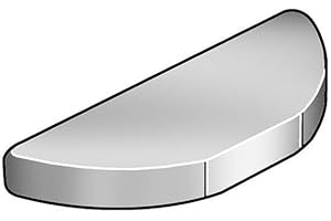 GL HUYETT Value Brand, WWG-WKC-015, Woodruff Key, 1/4x1 In, SAE 15, PK25