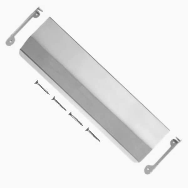 TERF® 280mm X 80mm Traditional Type Internal Letter Flap Polished Chrome 280mm X 80mm Interior Inner Flap Letter Box Post Cover Plate including Fixing Screw