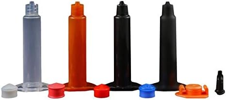 Jensen Global JG5A-40GC 5 cc Air Syringe &amp; Stopper Kit Clear Barrel Blue CA Stopper Box of 40