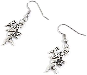 5 Pairs Elf Angel Cupid Ear Hooks Earring Supply Jewelry Making Charms Z1ZI5