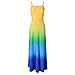 ETCYY Women's Long Gradient Sleeveless Summer Beach Maxi Dress