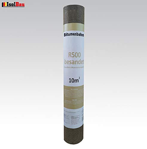 Isolbau Dachpappe R500 besandet - Profi Bitumenbahn zur Dachabdichtung - 10 m² (1 Rolle) – Bild 3
