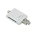 SD Card Reader, YKSH Camera Lightning Photo Scrolling USB OTG SDHC Micro SD Card Adapter