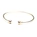 HUNO Minimalist Metal Punk Spiral Coil Upper Arm Cuff Open Arm Bracelet Armlet Adjustable Hammered Wrap Armband Bangle for Women
