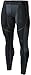 TSLA TM-MUP79-BKH_Large Men's Mesh-Panel Compression Pants Baselayer Cool Dry Sports Tights Leggings