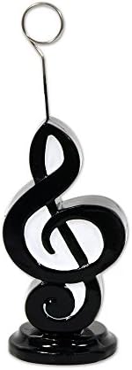Beistle Party Decorations Musical Note Photo/Balloon Holder 6 Oz- Pack of 6