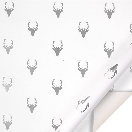 Gift Wrapping Paper Roll, 50×60 Bright Scandi Gift Wrap, Festive Designed Recyclable Kraft Paper, Perfect For Holiday Gifts, Premium Eco Gift Wrap For Anniversary, Wedding, Birthday, Valentines (D)