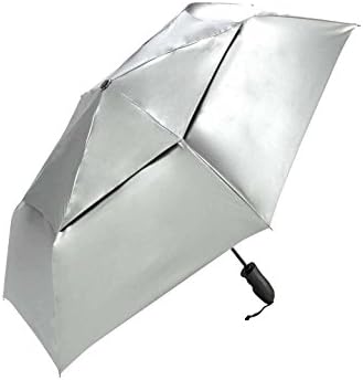 The Indestructible Umbrella Silver Folding Model Straight Handle Defense