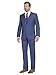 Mens Tight Slim Fit Notched Lapel 3 Piece Suit with Regular-Cut Jacket by Taheri