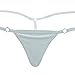 Honanda Women's Sexy Halterneck Top Micro Bikini Charming Bra and G-String Set (White)
