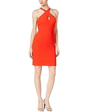 X-Front Keyhole Sheath Dress