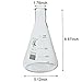 1000ml Narrow Mouth Erlenmeyer Flask, 3.3 Borosilicate Glass, Karter Scientific 213G22 (Single)