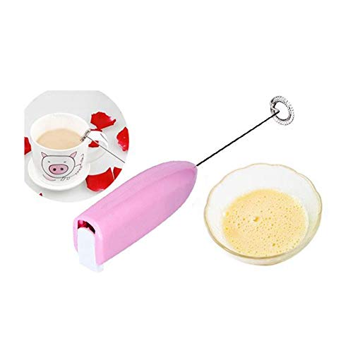 Wendyy Drink Mixer Mini Foamer Milk Frother Handheld Foam Maker for Lattes Black