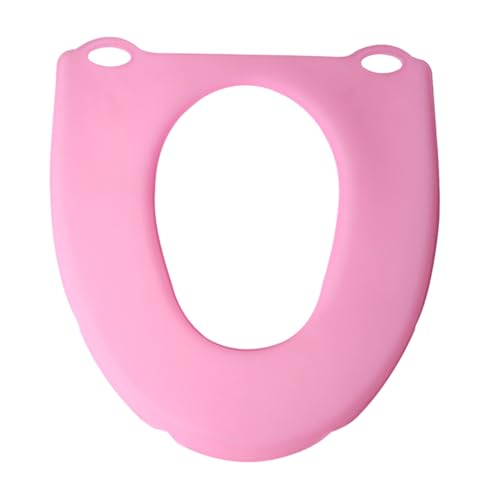 LABRIMP Portable Foldable Soft Silicone Toilet Seat Cover Cold-Proof Thicken Closestool Mat for Bathroom Use for Travel and Camping
