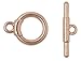 Mandala Crafts Toggle Clasp, T-Bar Closure from Metal for Jewelry Making in Bulk, Rose Gold, Bronze, Gunmetal, Silver, Gold Tone (Round 0.55 Inch 14mm 120 Sets)