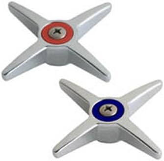 Chicago Faucets633-PRJKCP 3-Inch Metal Cross Handles, 2-Pair, Chrome