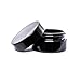 ultravioLeaf 50 ml (1.7 fl oz - Eighth Oz) Cosmetic Style Travel Size Black Ultraviolet Glass Screw Top Jar | Airtight Stash Container