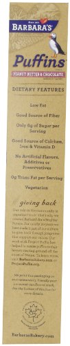 Barbara's Puffins Cereal, Peanut Butter & Chocolate, 10.5 Ounce (Pack of 4) - Thumbnail 5