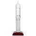 Lily's Home Admiral FitzRoy's Storm Glass Weather Prediction Station, Predicts Weather Changes and Patterns, Elegant Gift and Desktop Piece, Includes Cherry Finished Wood Base (10