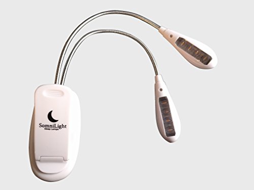 2 SomniLight+Rechargeable+Amber+Book+Light