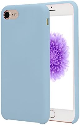 iPhone 6 Plus Case, Ultra Thin Liquid Silicone Gel Rubber Shockproof Case and Ultra Soft Microfiber Cloth Lining Cushion for iPhone 6 Plus/6s Plus (Lilac)