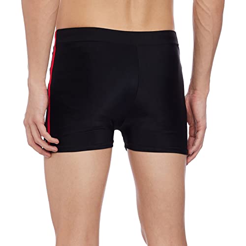 I-Swim Mens Costume Is-010 Size Xl Black/Red With Is-010 Size Xl Black/Red Pack Of 2 And Swimming Goggles Is-501 2
