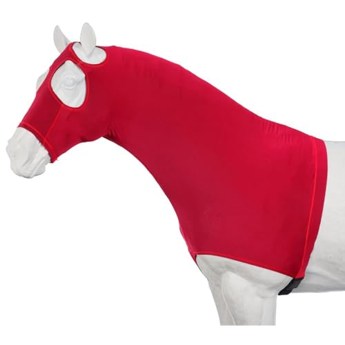 Tough 1 Spandex Mane Stay Hood Red