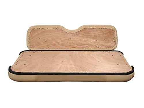 Huskey EZGO Medalist TXT 1994-2013 ゴルフカート フロント/リア 4X シートカバー ブラック/ホワイト マリングレードビニール素材のホワイトパイピング付き : Huskey 4PCS Golf Cart Front&frasl;Rear Seat Covers for EZGO