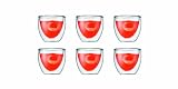 Bodum Pavina 2-1/2-Ounce Double Wall Espresso/Shot Glass, Set of 6