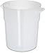 3.5 Quart Plastic Dough Rising Bucket and Storage Container with Lid