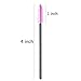 SUBANG 300 Pieces Total 12 Colors Disposable Mascara Wands Eyelash Eye Lash Brush Makeup Applicators Cosmetic Brush Makeup Tool Kit (Black Handle,Multicolor Head)