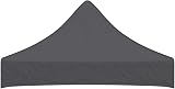 vidaXL Party Tent Roof 2x2 m Anthracite UV Weather-Resistant Oxford view 4