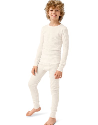 Hanes X-Temp 25451 Boys X-Temp Thermal Set Size Medium – Natural Skintone