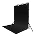 Kshioe Professional 5.2x9.8ft Non-Woven Fabrics Black Screen Photo Backdrop Studio Photography for Photographer, Black
