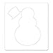 Sizzix, Multi Color, One Size Bigz Die with Textures Impressions Folder 657367, Snowman and Hat by Beth Reames, 2 Pack