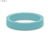 QALO Women's Rubber Silicone Ring, Smooth Stackable, Wedding Ring for Women, Breathable, Durable Engagement Silicone Band, 4.5mm Wide 2mm Thick, Blue Aquamarine, Size 7