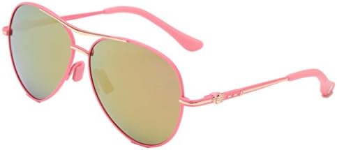 Kids Child(2~10yr Old) Retro Aviator Polarized Sunglasses Metal Frame UV400