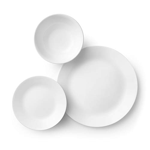 Corelle Service for 6, Chip Resistant, Winter Frost White