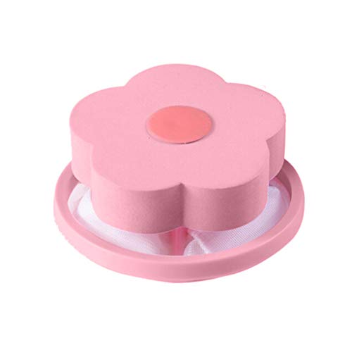 Washing Machine Filter Bag,Mesh Bag Hair Filter Net,Reusable Washing Machine Filter,Portable Hair Catcher Hair Removal Laundry Ball for Washing Machine Blue Pink (2pcs Pink) - Thumbnail 7