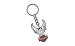 Harley-Davidson Bar & Shield 3D Up-Winged Eagle Key Chain, Silver HDKD103