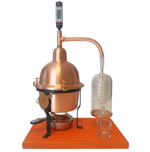 Alembic Copper Essential Oil Distiller with Glass Condensing Coil