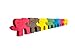 Wooden Colorful Elephant Puzzle for Toddlers by Pawoo Toys: Educational Jigsaw Montessori Size Sorting Toy