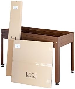 MESA DE CULTIVO Lacada marrón. Medidas: Largo 150cm x Ancho 75cm x ...