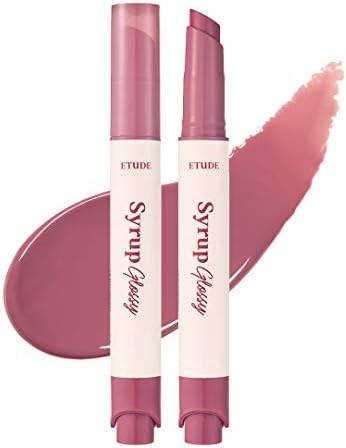 ETUDE Official Syrup Glossy Balm Lipstick Rosy Lavender 0.09 oz (2.5 g)