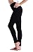 MoCuishle Womens High Waisted Jeans Stretchy Comfy Skinny Fit Denim Tights Pants (Medium, Black)