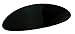 Parcelona French Oval Celluloid Glossy Black Automatic Hair Clip Barrette Hair Clip for Girls Strong Hold No Slip Durable Women Hair Accessories, Made in France - (Black)