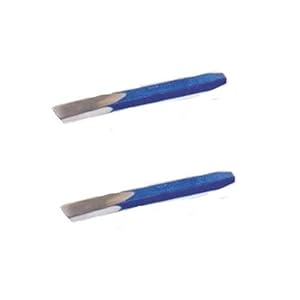 Venus VCGC/206 Steel Flat Chisel (Blue, Pack of 2)