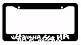 Joker Hahaha Serious Super Bad Evil White Art Black License Plate Frame